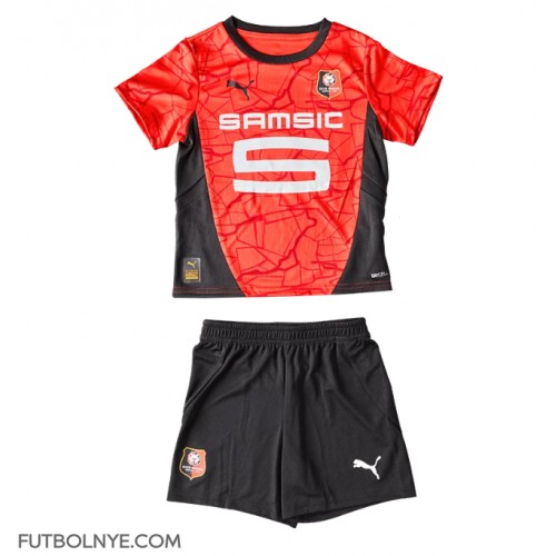 Camiseta Stade Rennais Primera Equipación para niños 2024-25 manga corta (+ pantalones cortos)